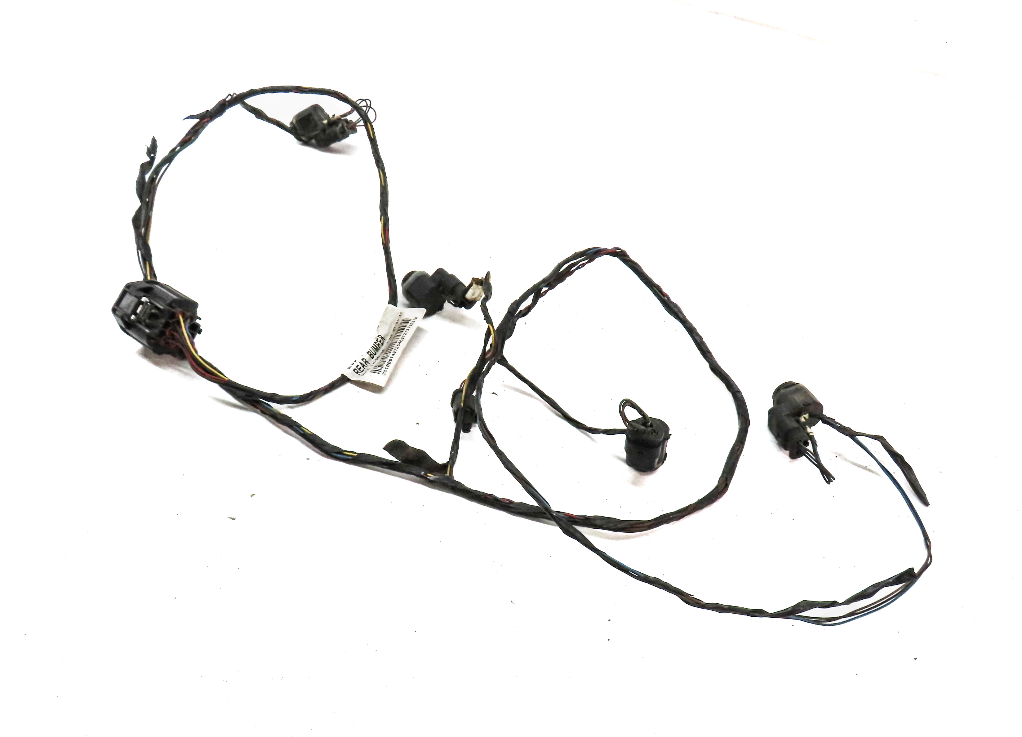 2011 LAND ROVER LR4 (L319) REAR PARK ASSIST PDC SENSOR SET 4 w/ WIRE HARNESS — exact item pictured